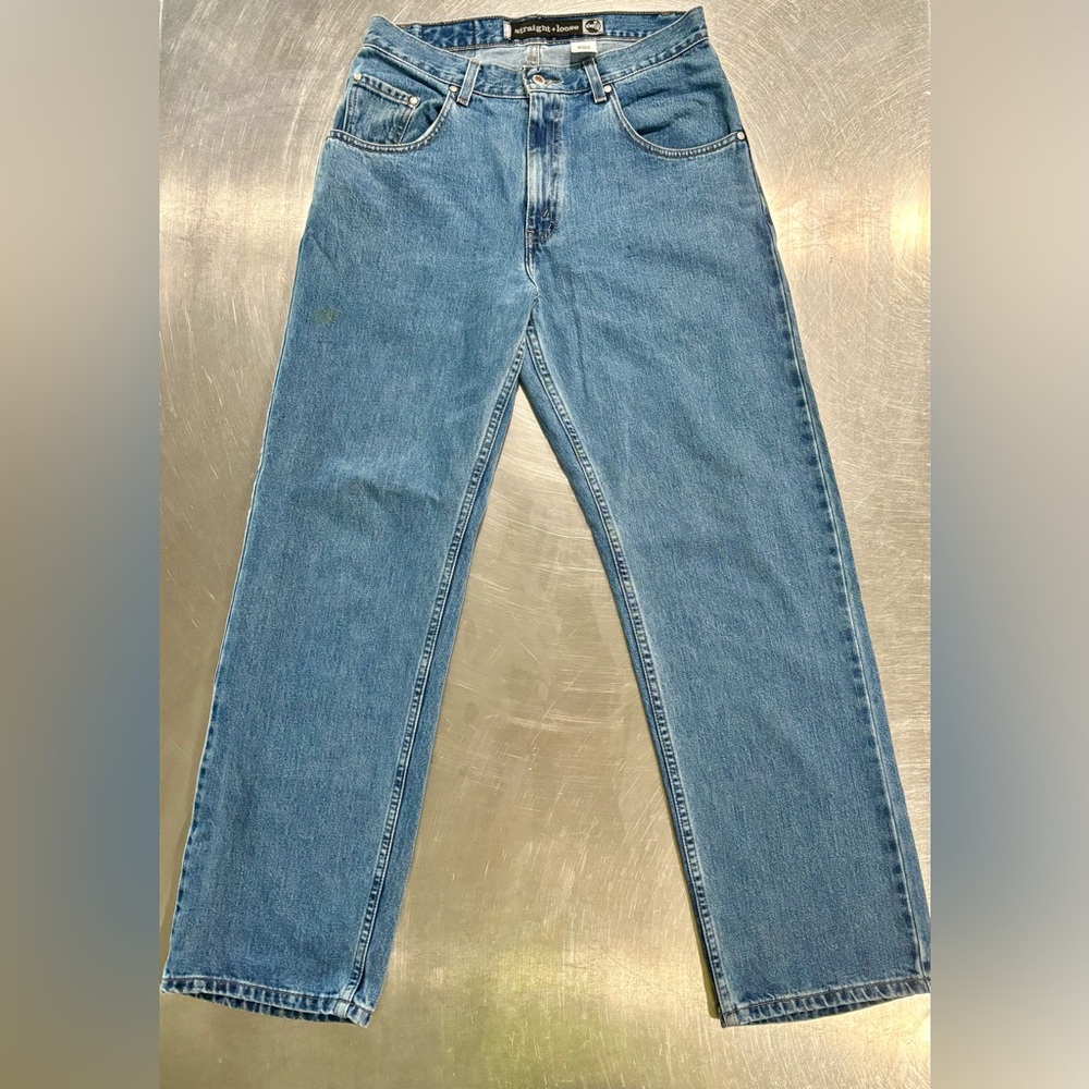 Vintage Mens Levi’s Silvertab Straight + Loose Jeans W32 L32 90s Y2K Baggy Denim
